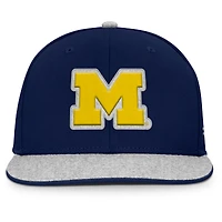 Casquette Snapback Fanatics Navy Michigan Wolverines Loden pour hommes