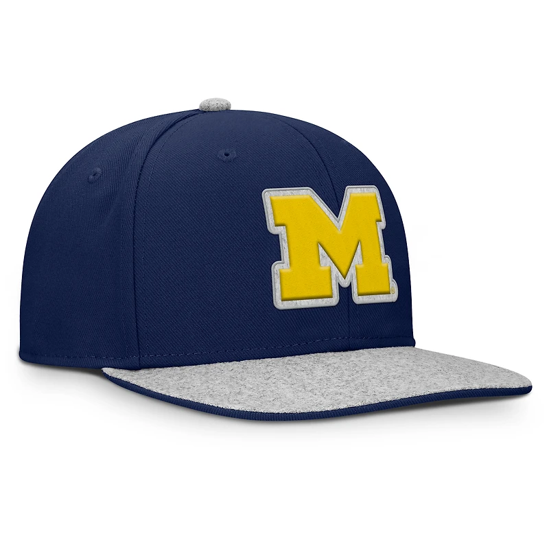 Casquette Snapback Fanatics Navy Michigan Wolverines Loden pour hommes