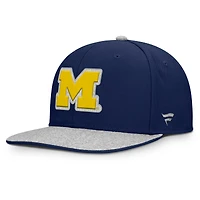 Casquette Snapback Fanatics Navy Michigan Wolverines Loden pour hommes