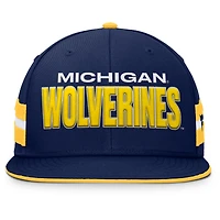 Men's Fanatics  Navy Michigan Wolverines Pick Off Fitted Hat