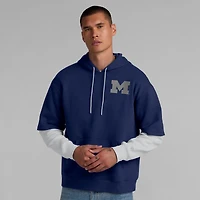 Sweat à capuche élégant pour homme Fanatics bleu marine Michigan Wolverines