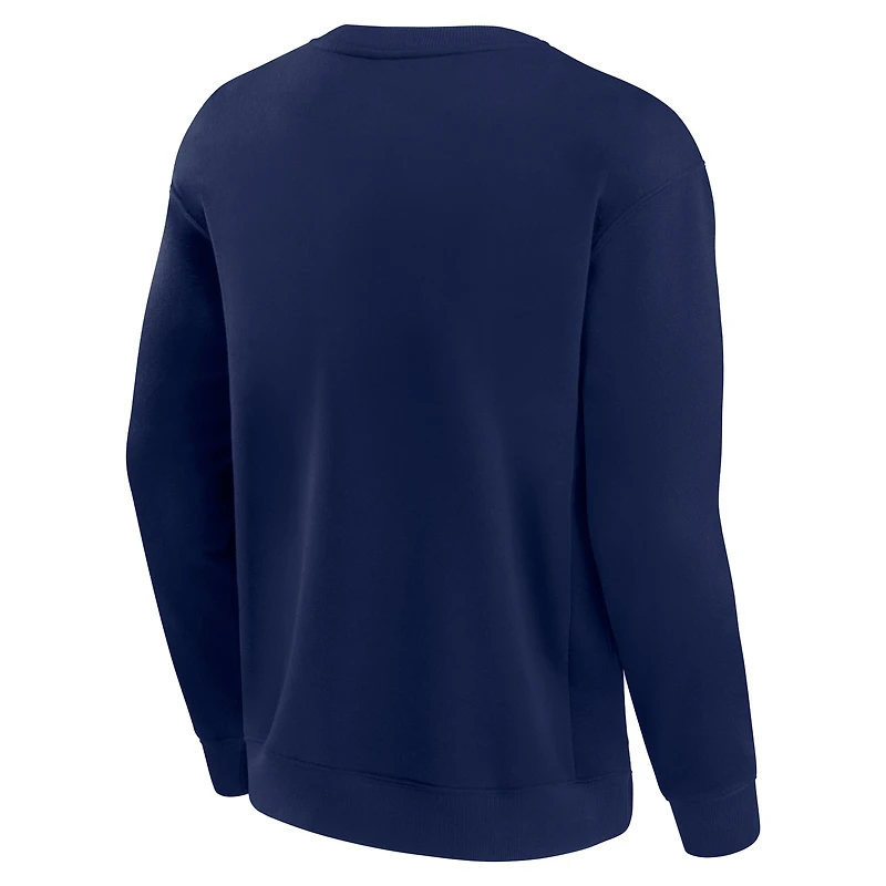 Men's Fanatics Navy Michigan Wolverines Unlimited Pullover Sweatshirt