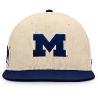 Casquette snapback de receveur Michigan Wolverines Fanatics pour hommes