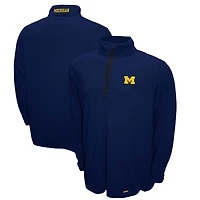 Pull-over zippé quart de tour Breeze bleu marine Michigan Wolverines Franchise Club pour homme