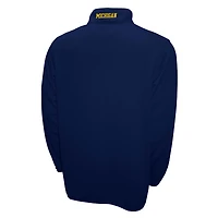 Pull-over zippé quart de tour Breeze bleu marine Michigan Wolverines Franchise Club pour homme