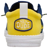 Chaussures décontractées à enfiler Wally pour homme, bleu marine/maïs, des Michigan Wolverines