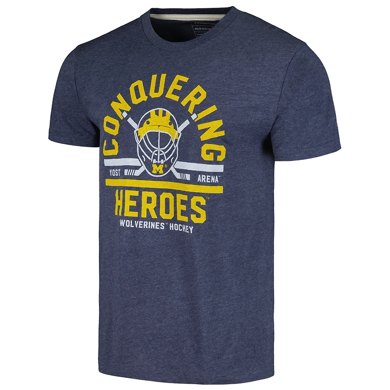 T-shirt pour hommes Homefield Heather Navy Michigan Wolverines