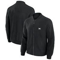 Veste légère noire à fermeture éclair intégrale J. Palmer Michigan Wolverines Cover-4 pour homme