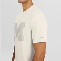 T-shirt de performance tri-blend crème J. Palmer pour homme, Michigan Wolverines