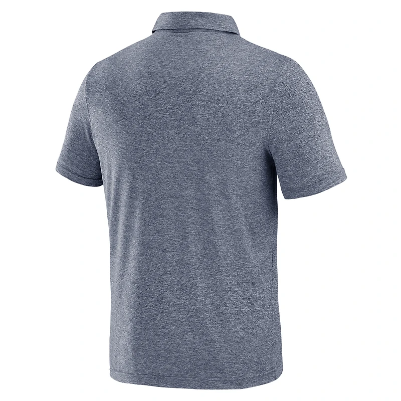 Men's J. Palmer Heather Navy Michigan Wolverines Four Down Polo