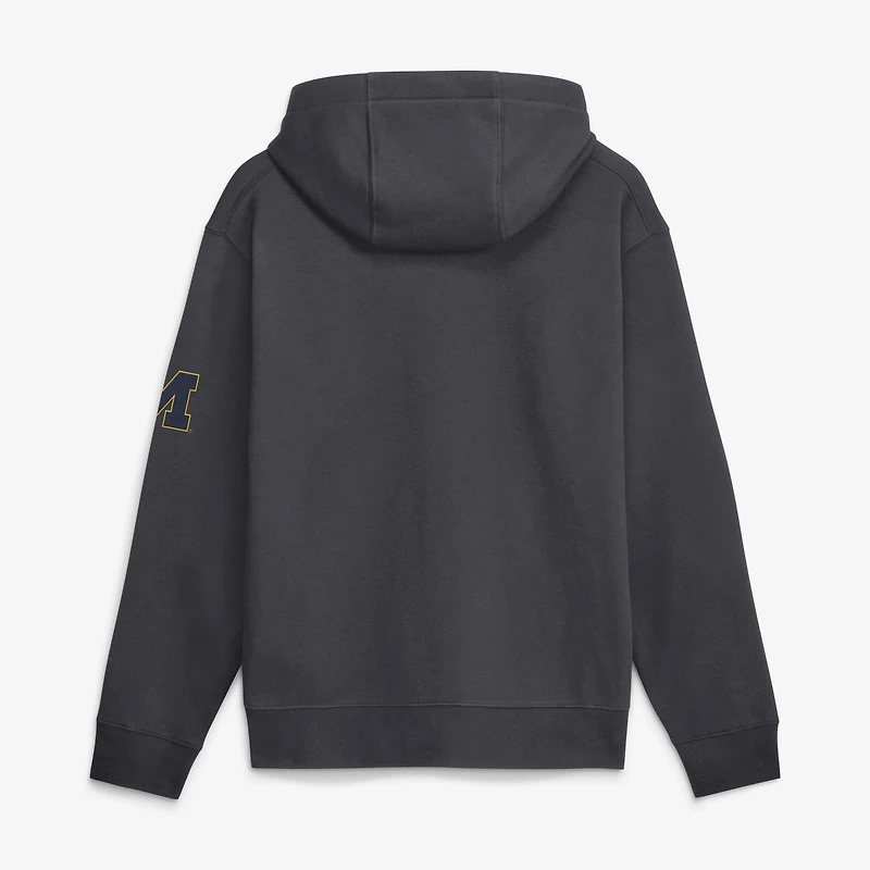 Men's Jordan Brand Navy Michigan Wolverines 2026 Sideline Club Fleece Hoodie