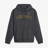 Men's Jordan Brand  Navy Michigan Wolverines 2026 Sideline Club Fleece Hoodie
