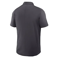 Men's Jordan Brand Anthracite Michigan Wolverines Primetime Victory Primary Logo Performance Polo