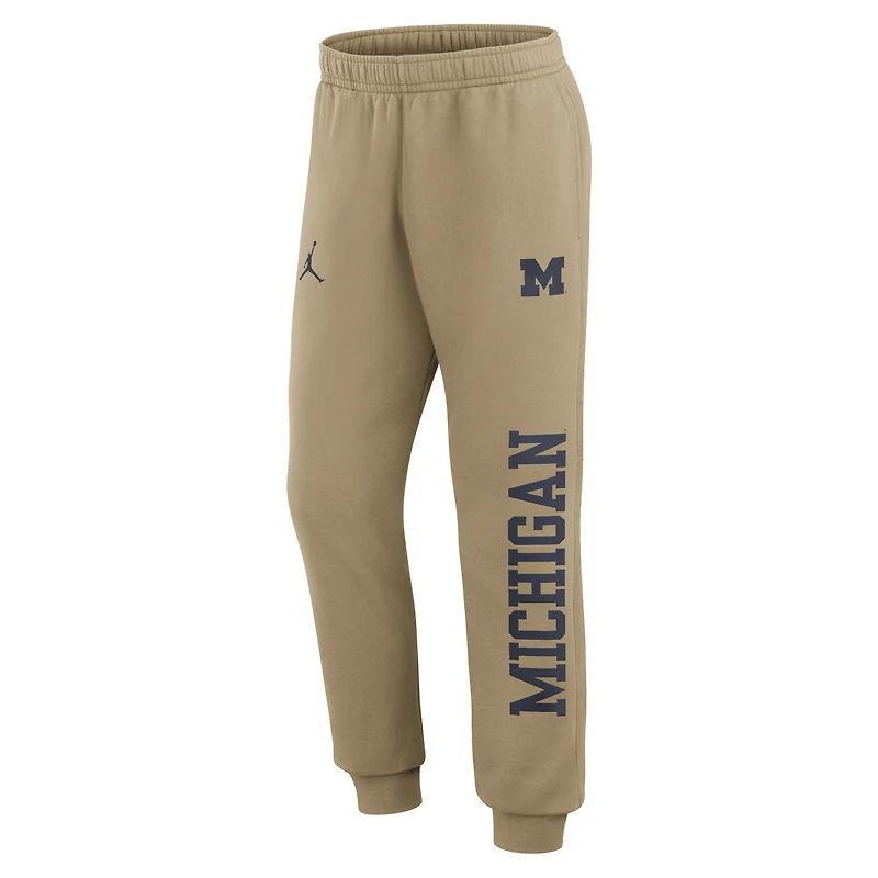 Men's Jordan Brand Navy Michigan Wolverines Primetime Club Fleece Joggers