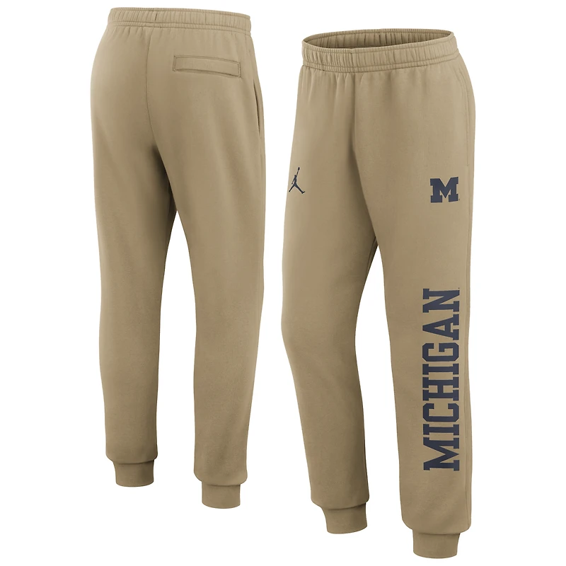 Men's Jordan Brand Navy Michigan Wolverines Primetime Club Fleece Joggers