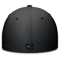 Men's Jordan Brand Black/Camo Michigan Wolverines 2024 Military Appreciation Rise Swoosh Performance Flex Hat