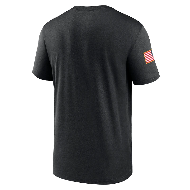 T-shirt Jordan Brand Michigan Wolverines 2024 Military Appreciation Legend Performance pour homme noir