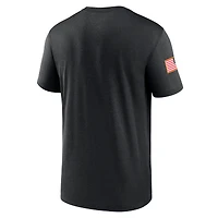 T-shirt Jordan Brand Michigan Wolverines 2024 Military Appreciation Legend Performance pour homme noir