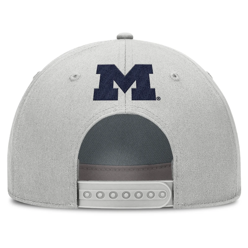 Casquette ajustable Jordan Brand Michigan Wolverines 2025 Sideline Dust pour homme, grise