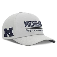 Men's Jordan Brand  Gray Michigan Wolverines 2026 Sideline Dri-FIT Rise Adjustable Hat