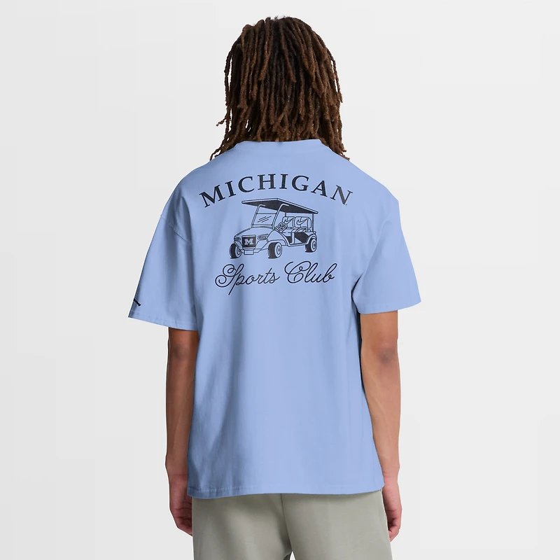 Men's Jordan Brand Light Blue Michigan Wolverines Sports Club Max90 Pocket T-Shirt