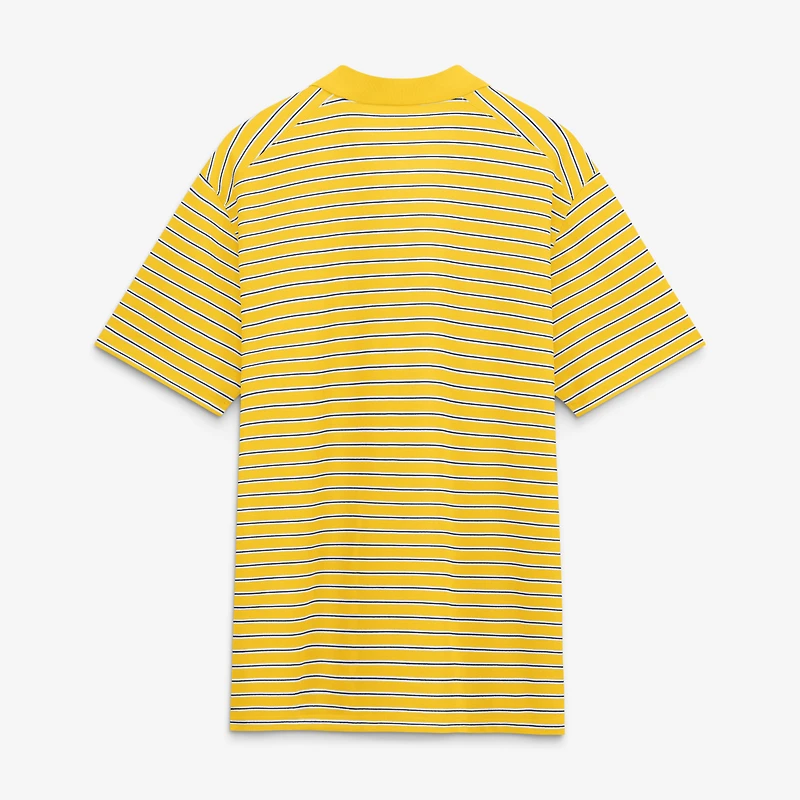 Men's Jordan Brand Navy/White Michigan Wolverines Primetime Victory Striped Dri-FIT Polo