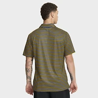 Men's Jordan Brand Maize Michigan Wolverines 2025 Coaches Premium Tour Stripe Dri-FIT Polo