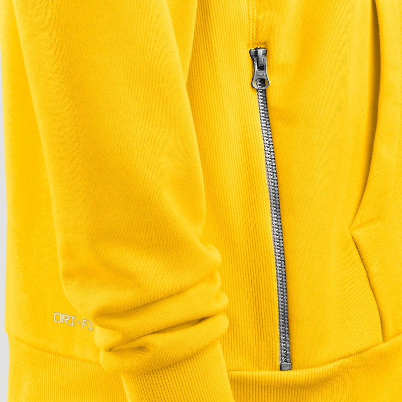 Men's Jordan Brand Maize Michigan Wolverines 2025 Sideline Standard Issue Dri-FIT Full-Zip Hoodie