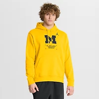 Sweat à capuche en polaire Jordan Brand Maize Michigan Wolverines pour homme