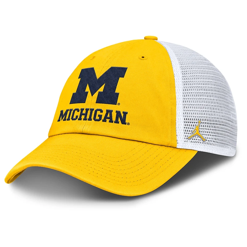 Casquette ajustable Jordan Brand Maize Michigan Wolverines Club pour homme