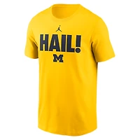 T-shirt Jordan Brand Maize Michigan Wolverines pour homme Local Ultimate Chant