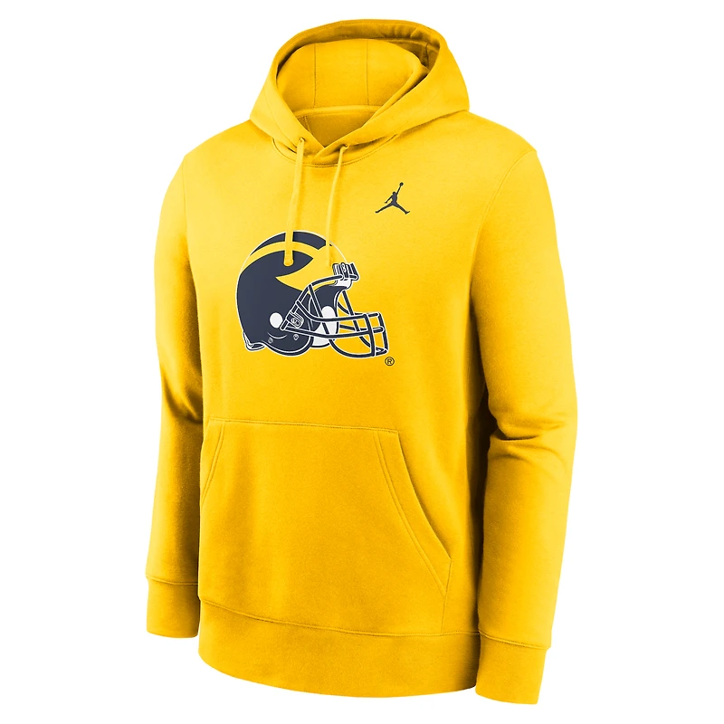 Sweat à capuche en polaire Jordan Brand Maize Michigan Wolverines Primetime Alternate Logo Club pour hommes