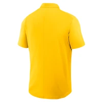 Polo Jordan Brand Maize Michigan Wolverines Primetime Victory pour homme avec logo principal