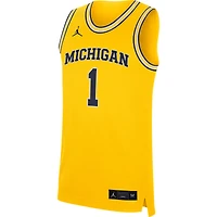 Men's Jordan Brand Maize Michigan Wolverines Replica Jersey