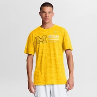 T-shirt Jordan Brand bleu marine Michigan Wolverines Sideline Velocity Dri-FIT pour homme