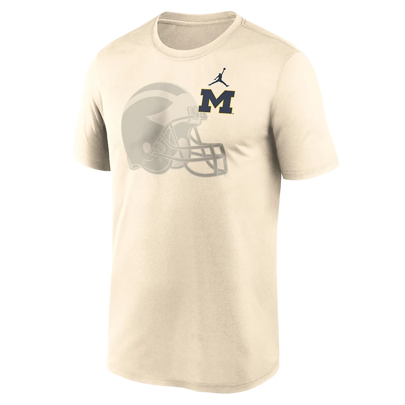 Men's Jordan Brand Natural Michigan Wolverines Campus Shadow Legend Performance T-Shirt