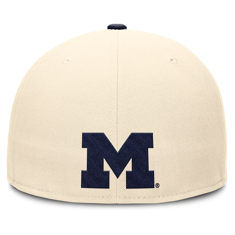 Casquette ajustée Jordan Brand Natural Michigan Wolverines Primetime True Performance pour homme