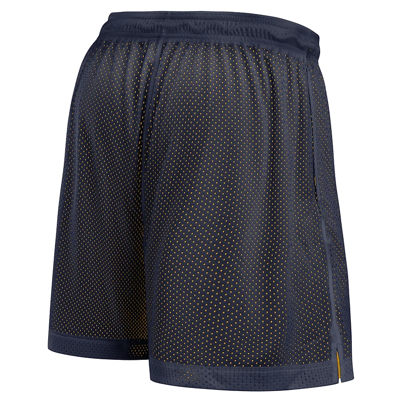 Men's Jordan Brand Navy/Maize Michigan Wolverines Courtside Standard Issue Dri-FIT Reversible Shorts