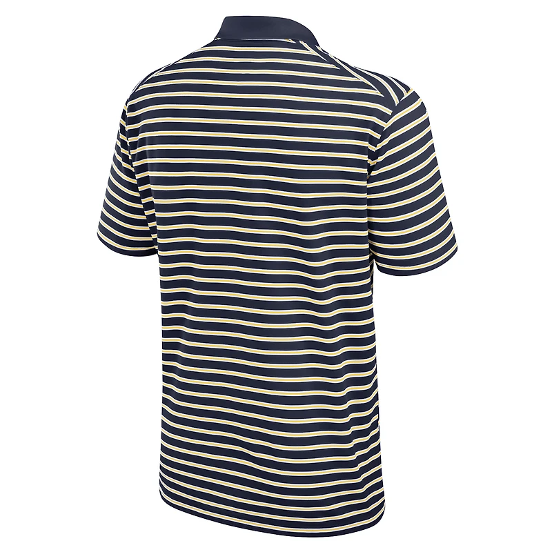 Men's Jordan Brand Navy/White Michigan Wolverines Primetime Victory Striped Performance Polo