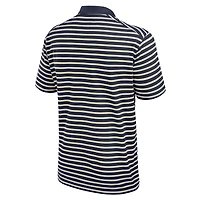 Men's Jordan Brand Navy/White Michigan Wolverines Primetime Victory Striped Performance Polo