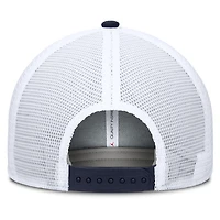 Men's Jordan Brand Navy/White Michigan Wolverines Rise Primetime Performance Trucker Adjustable Hat
