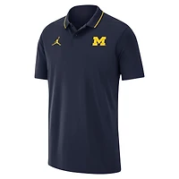 Men's Jordan Brand Navy Michigan Wolverines 2023 Coaches Performance Polo
