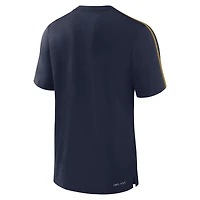 Men's Jordan Brand Navy Michigan Wolverines 2024 Sideline Player Performance Tri-Blend T-Shirt