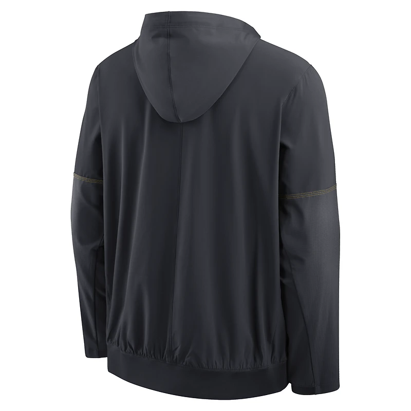 Veste anorak à demi-zip et capuche Jordan Brand bleu marine Michigan Wolverines 2026 pour homme