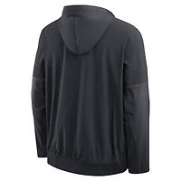 Veste anorak à demi-zip et capuche Jordan Brand bleu marine Michigan Wolverines 2026 pour homme