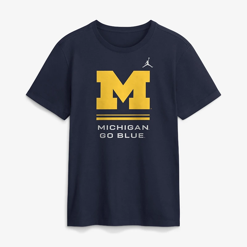 Men's Jordan Brand Navy Michigan Wolverines 2026 Sideline Dri-FIT T-Shirt