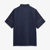 Men's Jordan Brand Navy Michigan Wolverines 2026 Sideline Short Sleeve Quarter-Zip Coach Jacket
