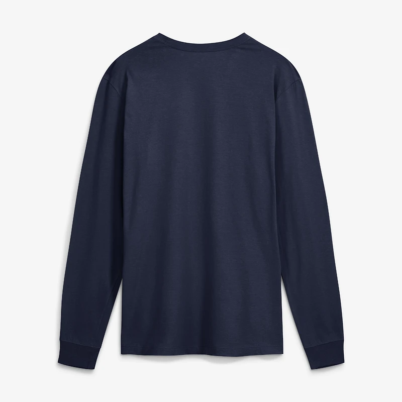Men's Jordan Brand Navy Michigan Wolverines 2026 Sideline Slogan Dri-FIT Long Sleeve T-Shirt