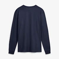 Men's Jordan Brand  Navy Michigan Wolverines 2026 Sideline Slogan Dri-FIT Long Sleeve T-Shirt