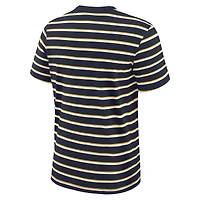 Men's Jordan Brand Navy Michigan Wolverines Athletic Prep Legacy Summit Stripe T-Shirt